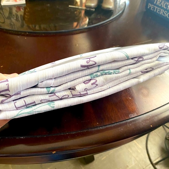 Fabric shower curtain with sayings and phrases on it.NWT,original packaging - Picture 4 of 9